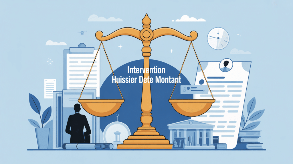 à partir de quelle somme un huissier intervient image huissier balance dette