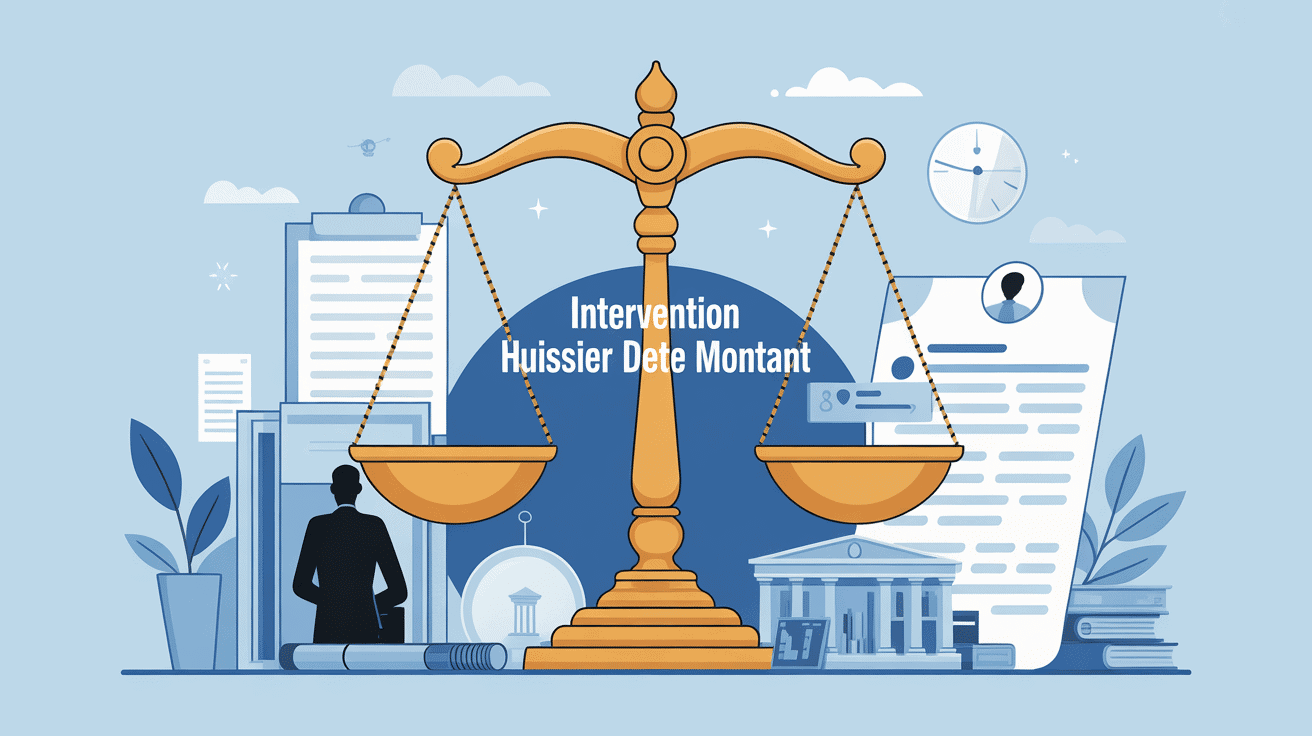 à partir de quelle somme un huissier intervient image huissier balance dette