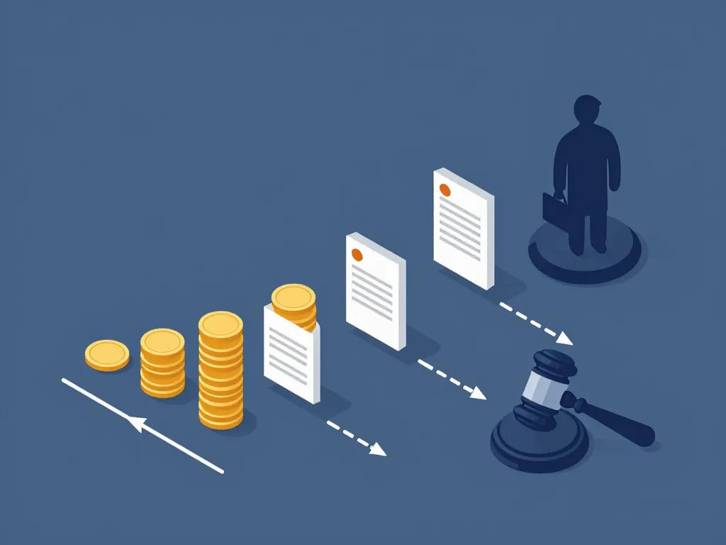 à partir de quelle somme un huissier intervient seuils bailiff diagramme