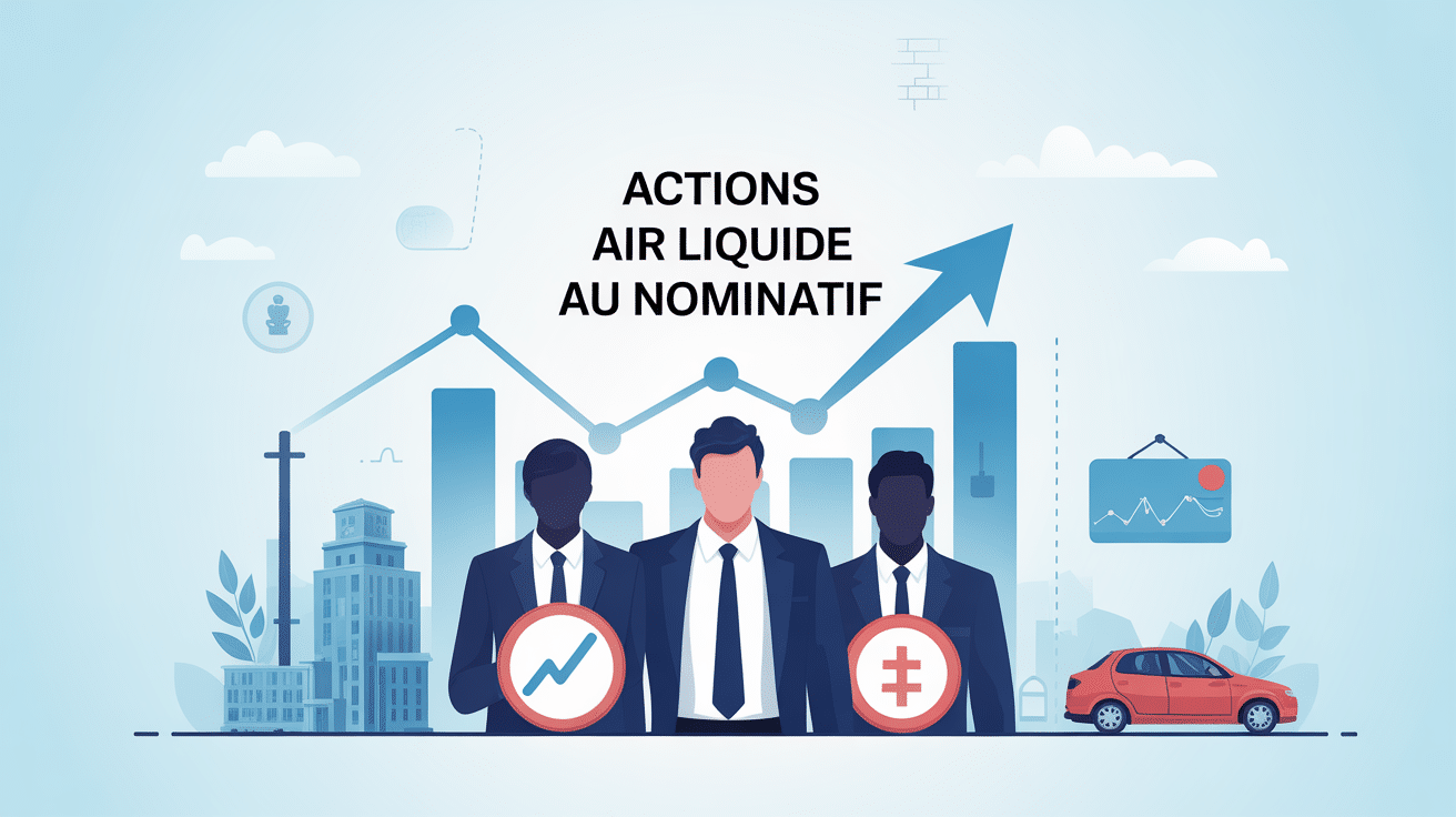 Visuel institutionnel actions Air Liquide au nominatif