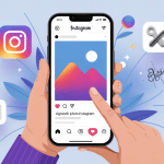 illustration agrandir photo insta smartphone