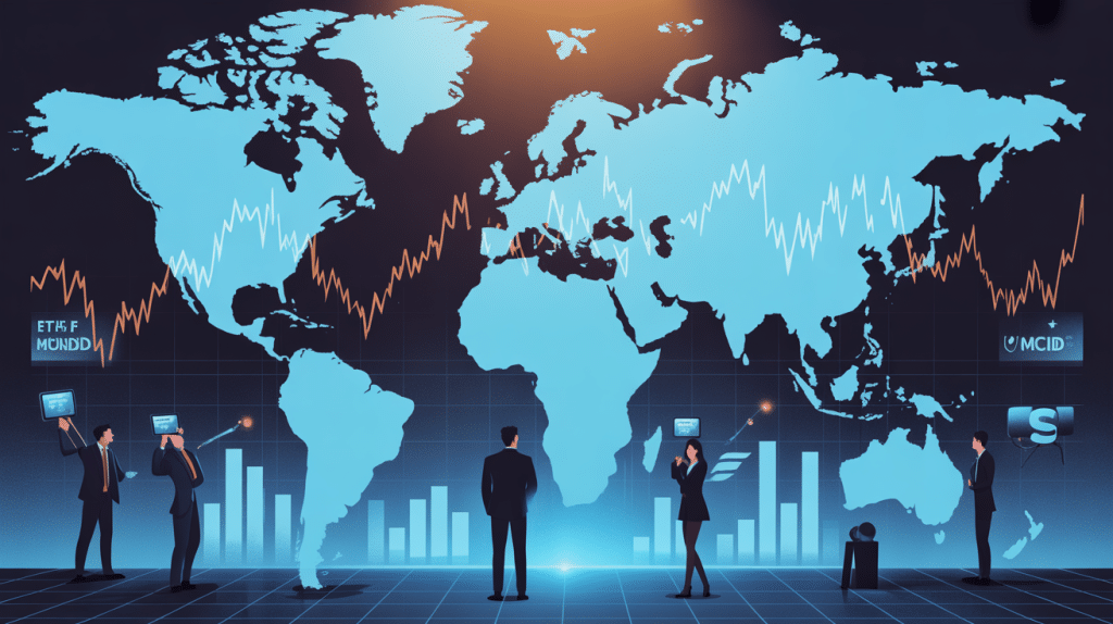 amundi pea monde msci world ucits etf carte monde graphique financier