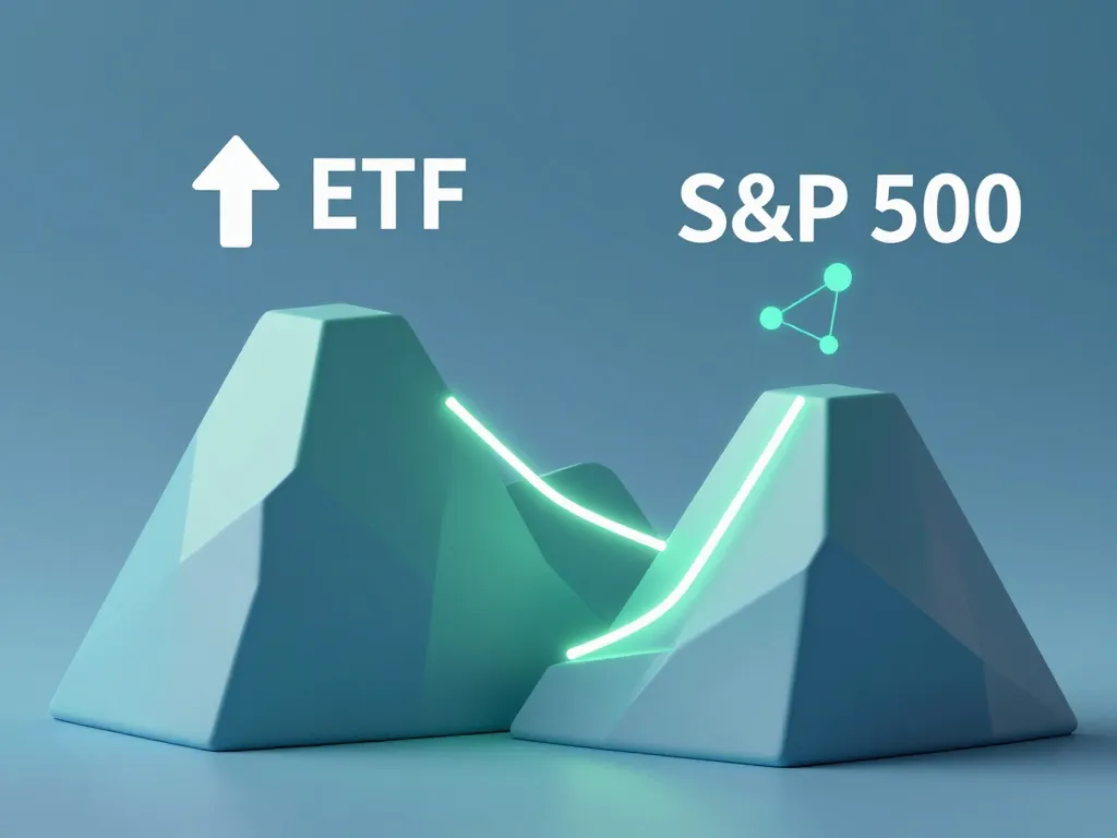 comparaison visuelle performance cours etf bnp paribas easy s&p 500 et s&p 500
