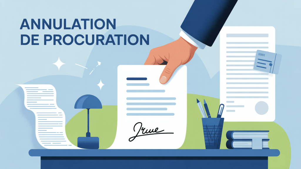 annuler une procuration illustration moderne sécurisée