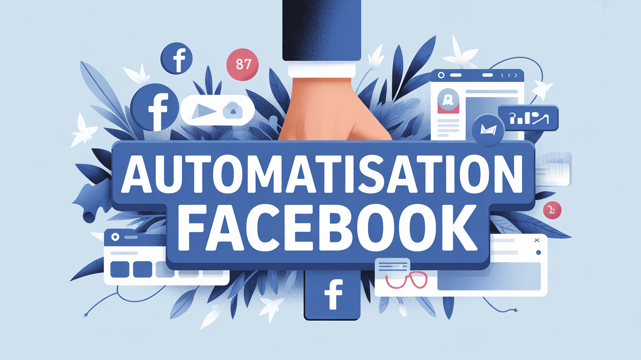 illustration automatisation facebook entreprises et créateurs