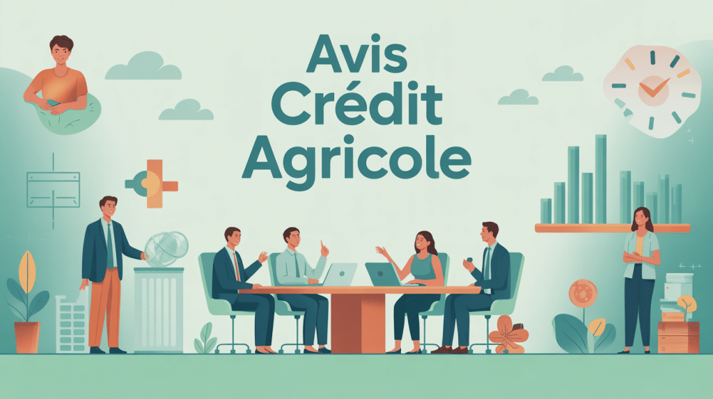 avis sur crédit agricole clients banque illustration moderne