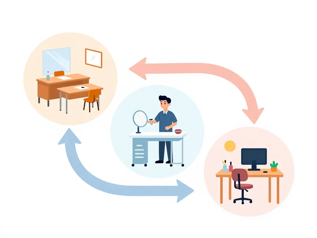 Schéma CAP Esthetique options formation école alternance distance