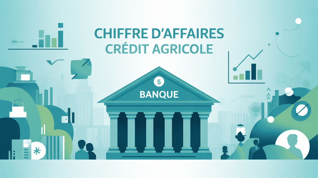 illustration chiffre d'affaire crédit agricole banque moderne