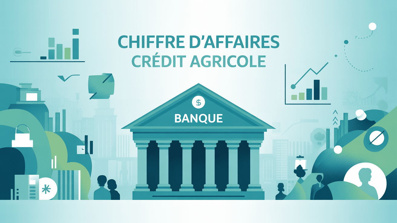 illustration chiffre d'affaire crédit agricole banque moderne