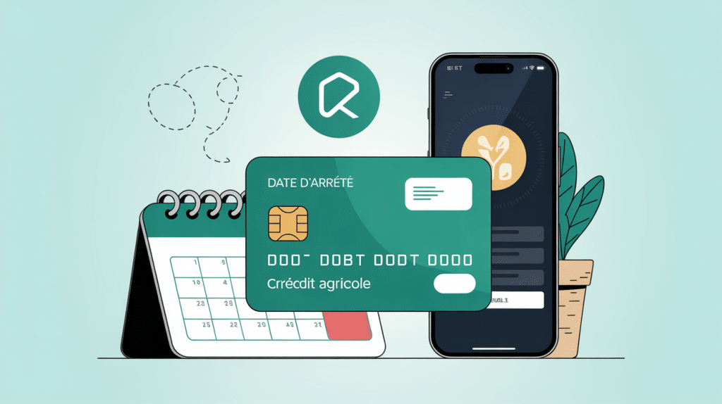 date d'arrêté carte debit differe credit agricole sur illustration banque