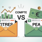 Différence compte titre et PEA illustration choix support bourse