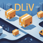 illustration dliv livraison moderne connectée