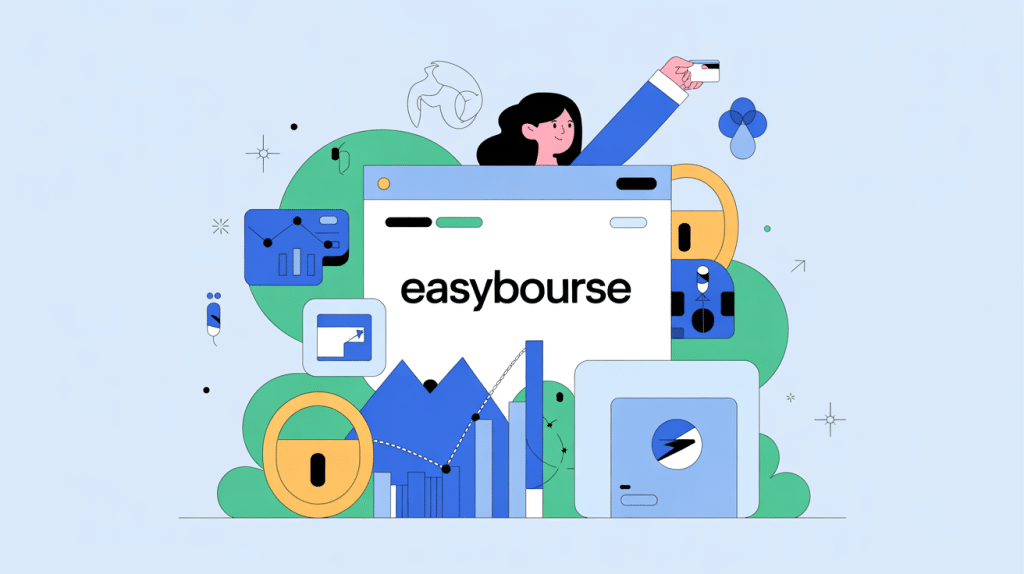 illustration easy bourse la banque postale plateforme