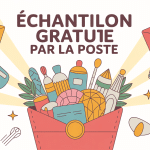 illustration échantillon gratuit par la poste boîte aux lettres