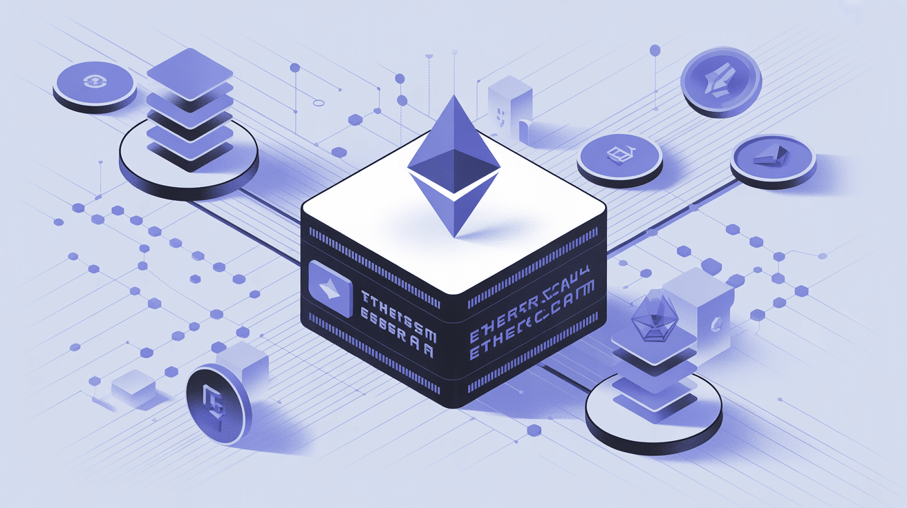 Illustration Etherscan explorer blockchain Ethereum