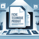 Illustration fiche technique produit sous forme digitale