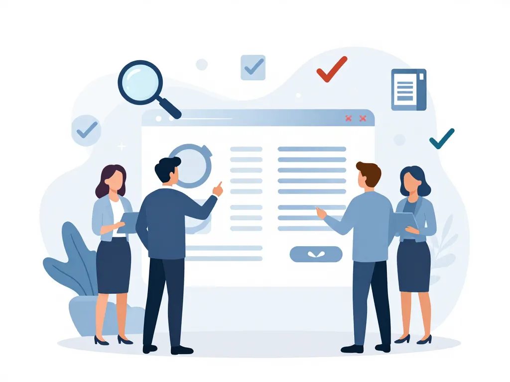 Utilisateurs interagissent avec fiche technique produit claire