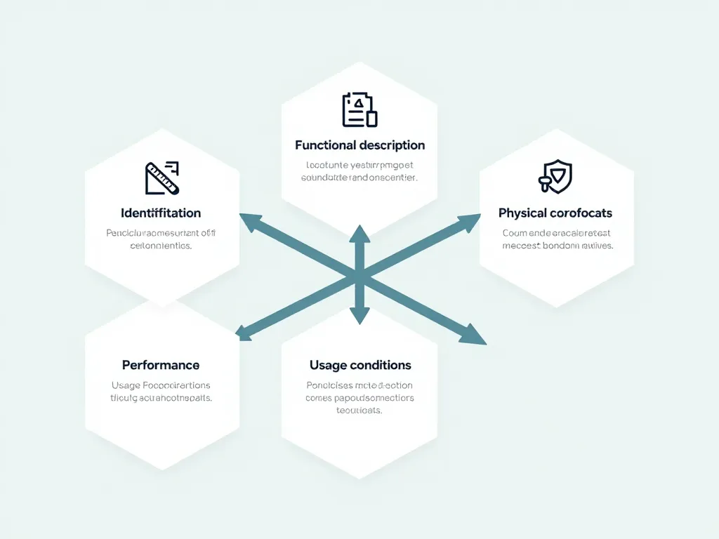 Diagramme blocs fiche technique produit structurée