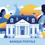 illustration transformation fin banque postale paysage bancaire