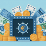 illustration fond en euros assurance vie coffre fort sécurisé