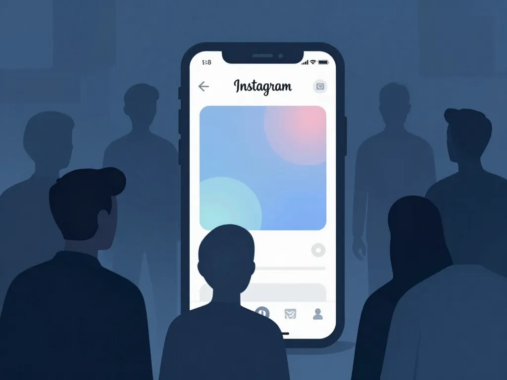 discrétion stalker instagram illustration