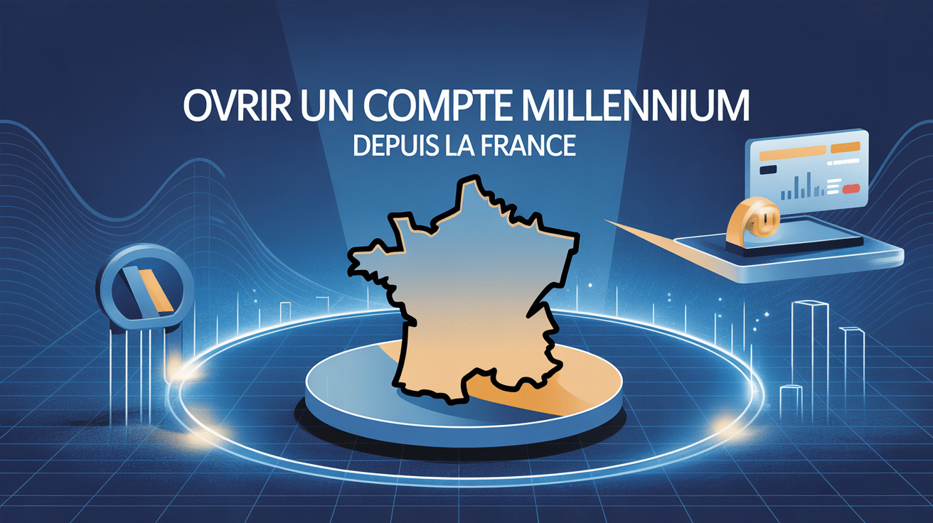 Illustration banque millennium en france connexion France Europe