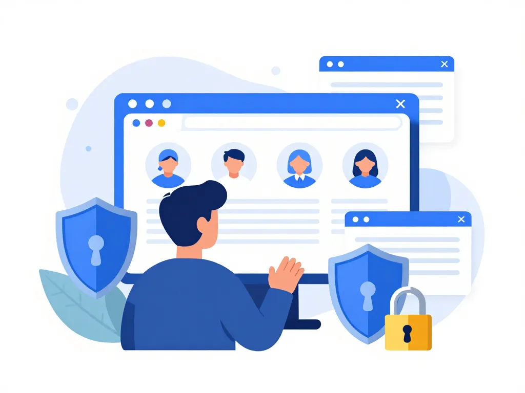 Pikdo sécurité utilisation Instagram illustration