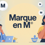 Illustration créative marque en m