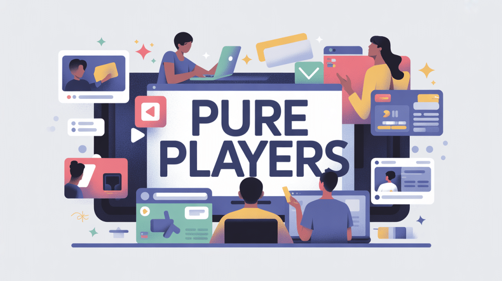 Pur player définition, illustration médias en ligne et e commerce, digital