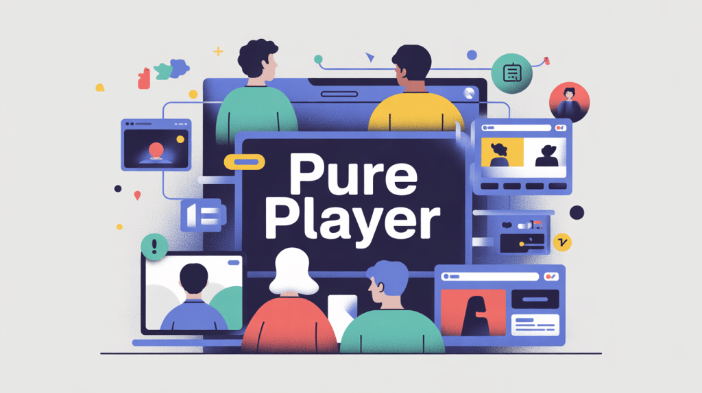 Pur player définition, illustration médias en ligne et e commerce, digital