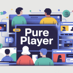 Pur player définition, illustration médias en ligne et e commerce, digital