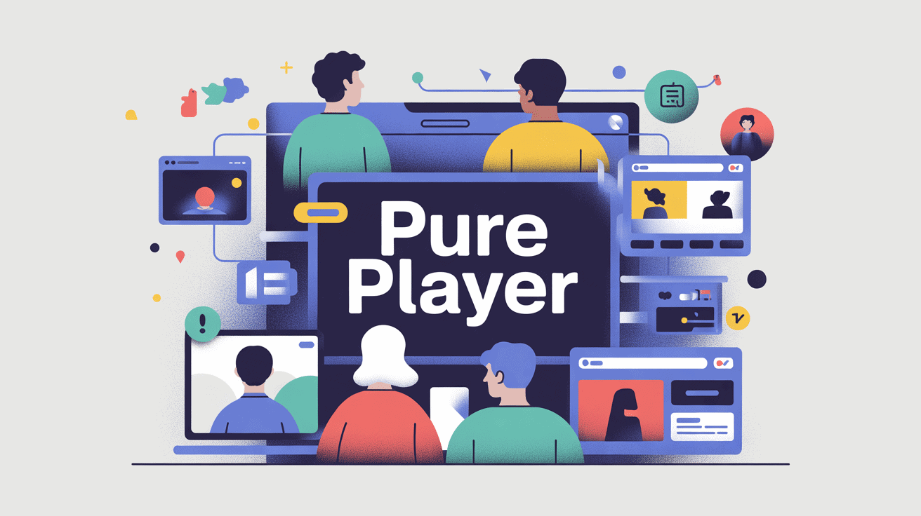 Pur player définition, illustration médias en ligne et e commerce, digital