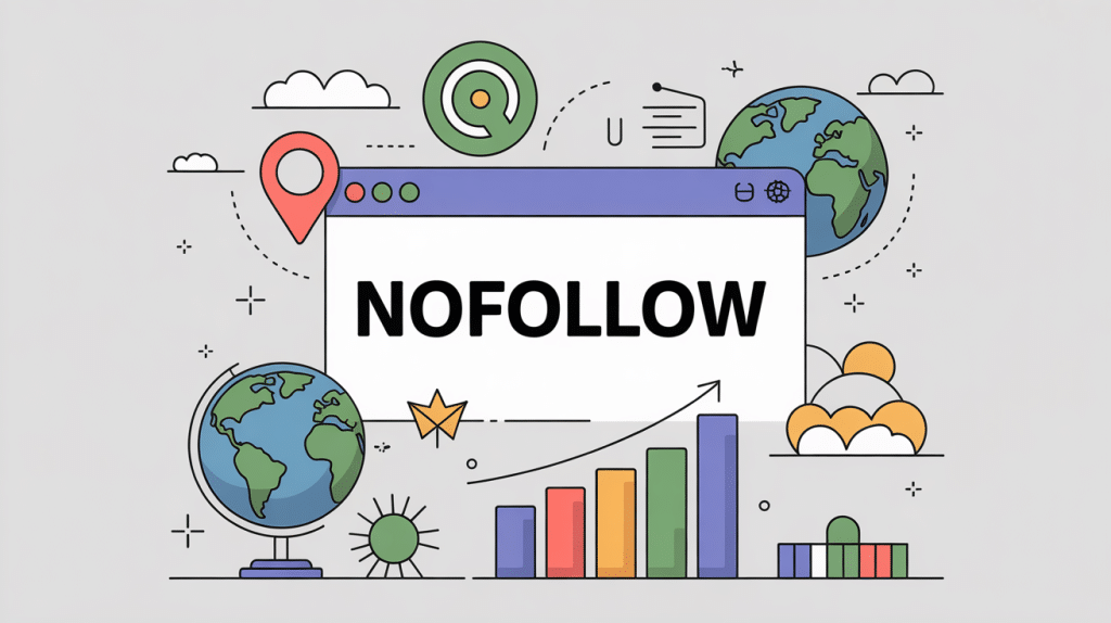 SEO follow no illustration conceptuelle