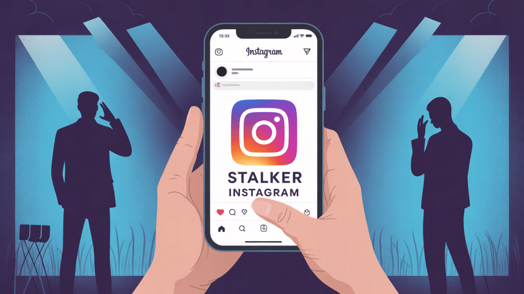 illustration surveillance stalker instagram