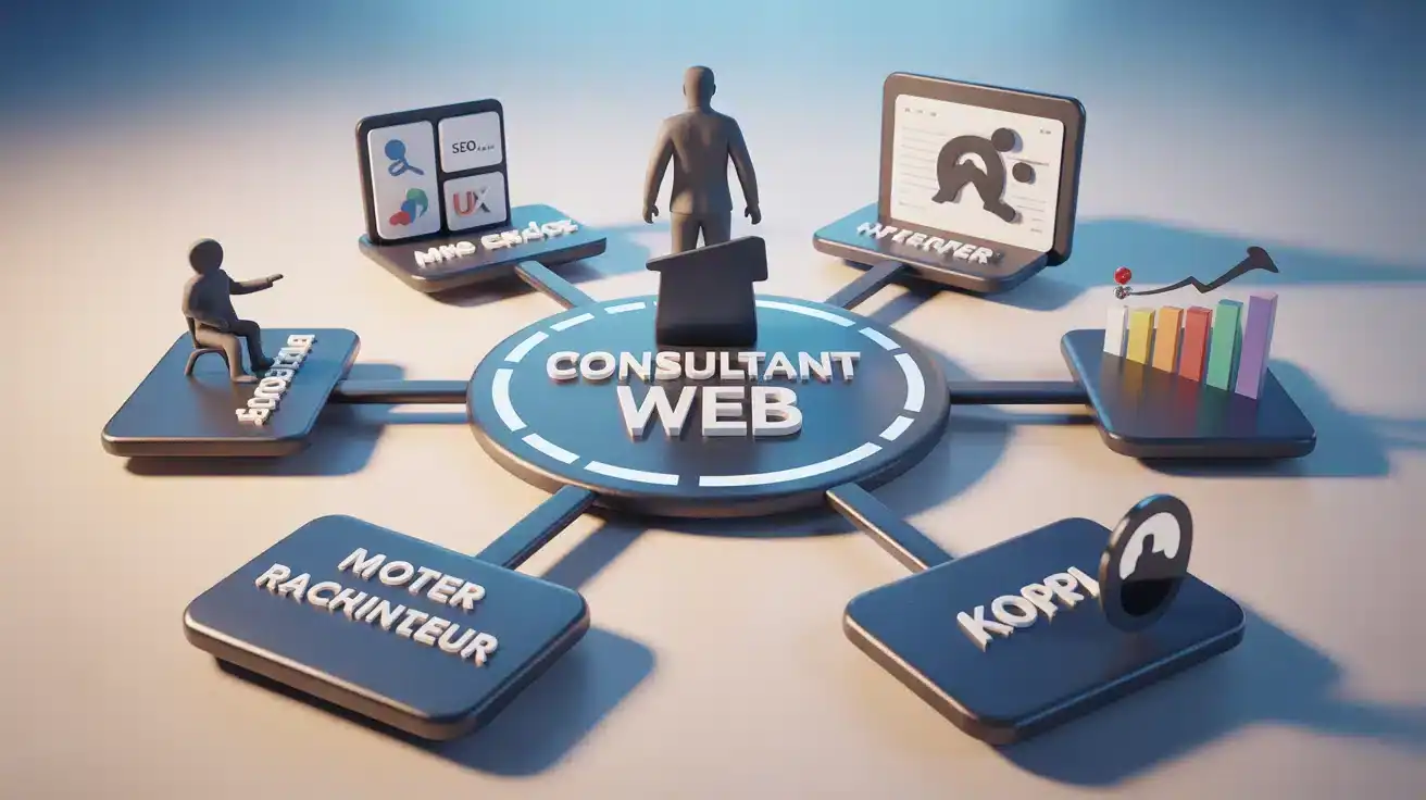 Consultant web : tableau de bord et piliers SEO, analytics et UX