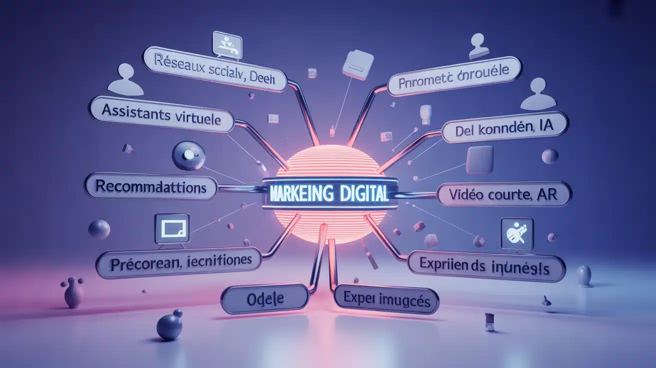 Marketing digital IA et canaux 2024