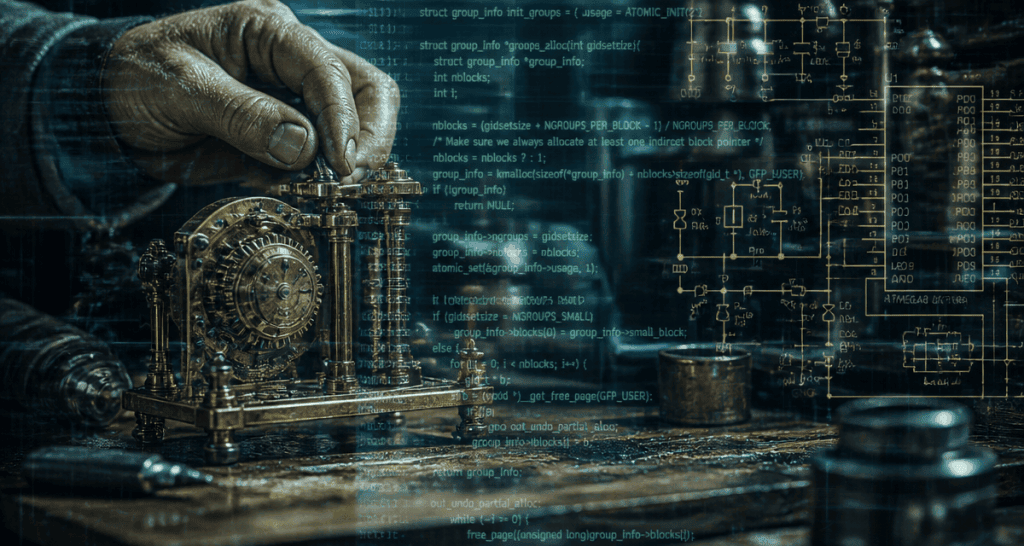 Automate définition, main humaine et automate mécanique