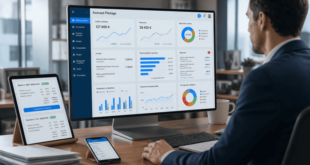 axonaut avis tableau de bord gestion financière