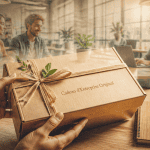 cadeau entreprise original offert sur bureau moderne