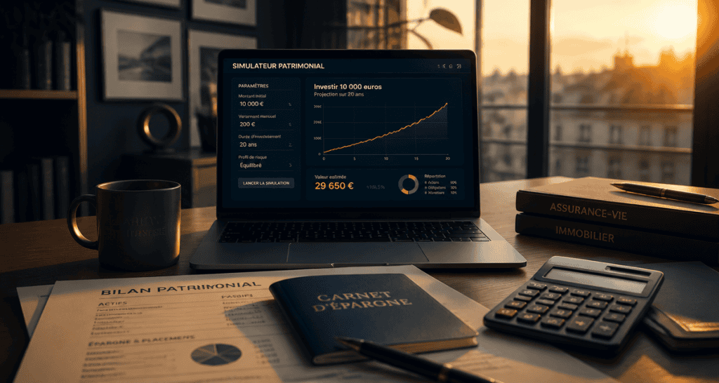 comment investir 10000 euros graphique simulateur financier