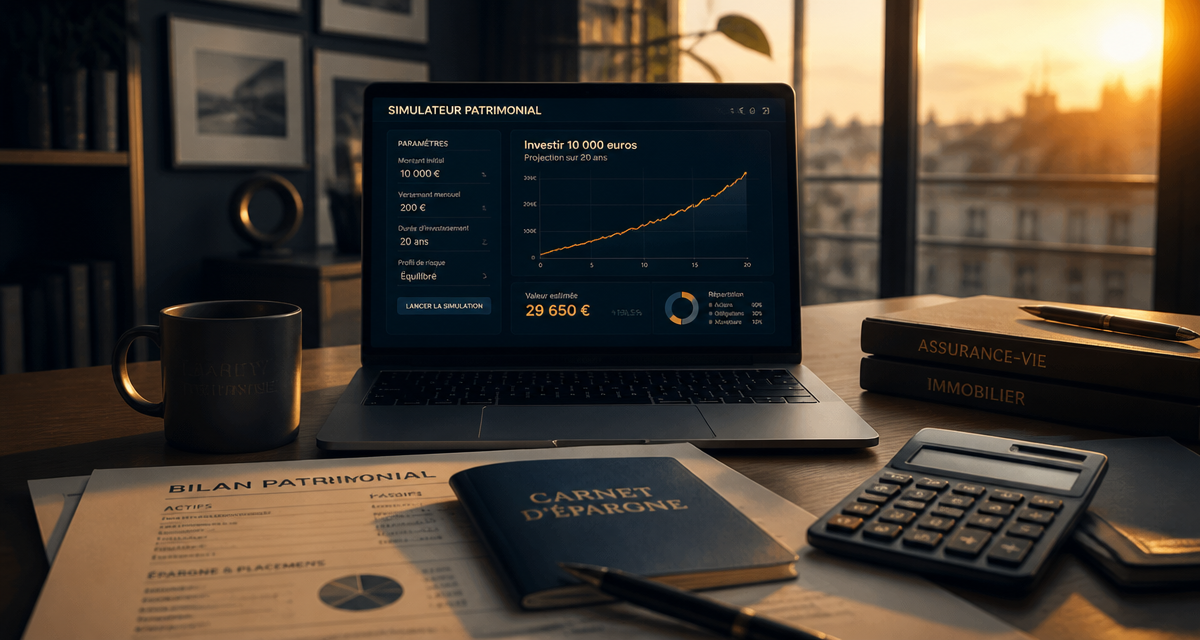 comment investir 10000 euros graphique simulateur financier