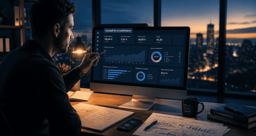 conseil en e commerce consultant tableau de bord