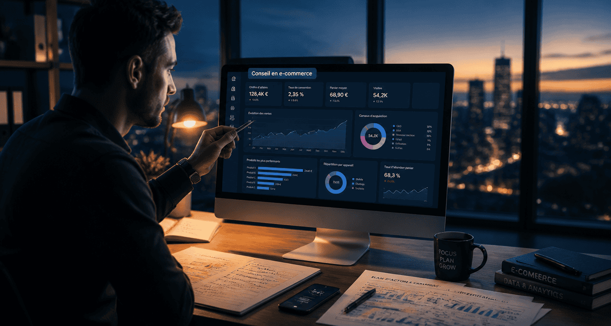 conseil en e commerce consultant tableau de bord