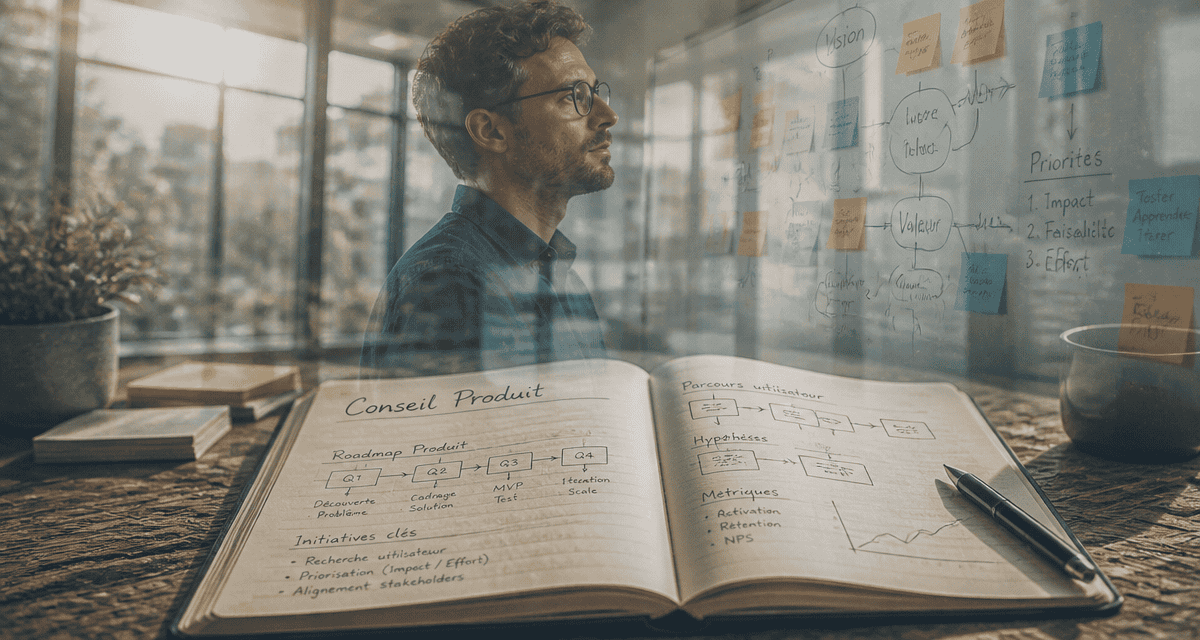 conseil product management carnet roadmap et consultant