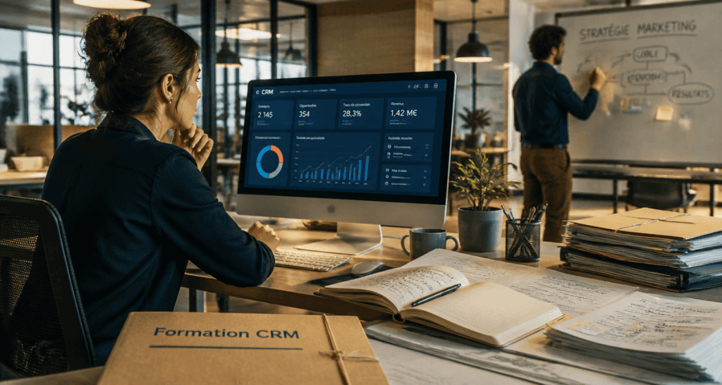 crm formation analyse tableau de bord open space