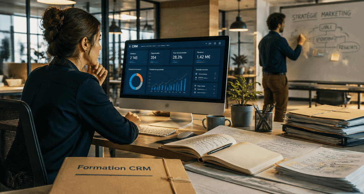 crm formation analyse tableau de bord open space