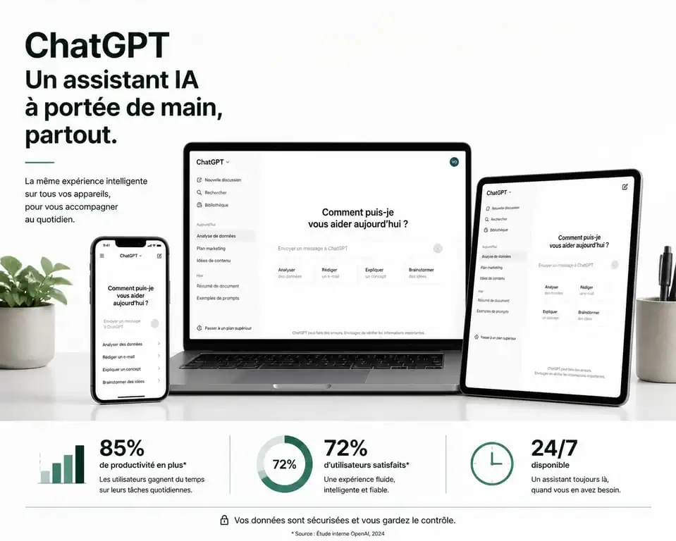Installation de ChatGPT en français sur ordinateur et smartphone
