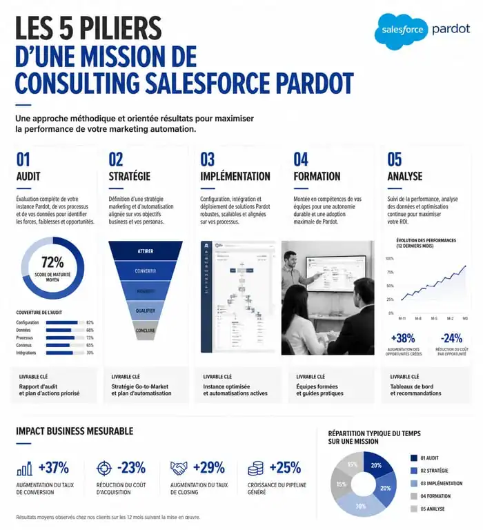 Les 5 piliers d'une mission de Pardot consulting réussie pour l'optimisation marketing