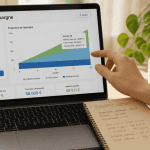 epargne simulation graphique sur ordinateur