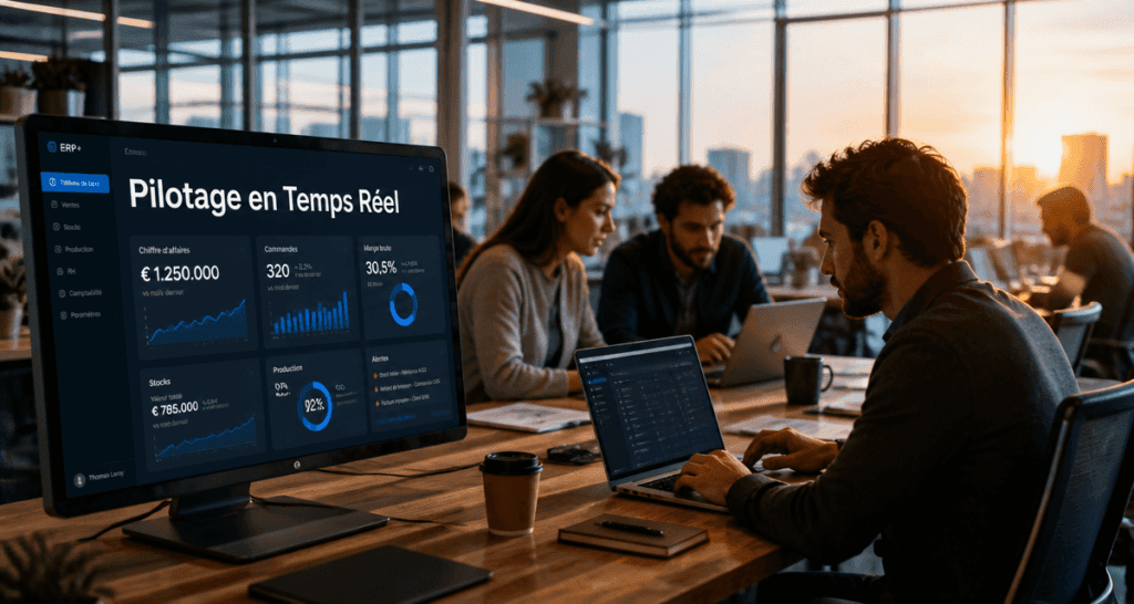 erp ingency équipe agence tableau bord